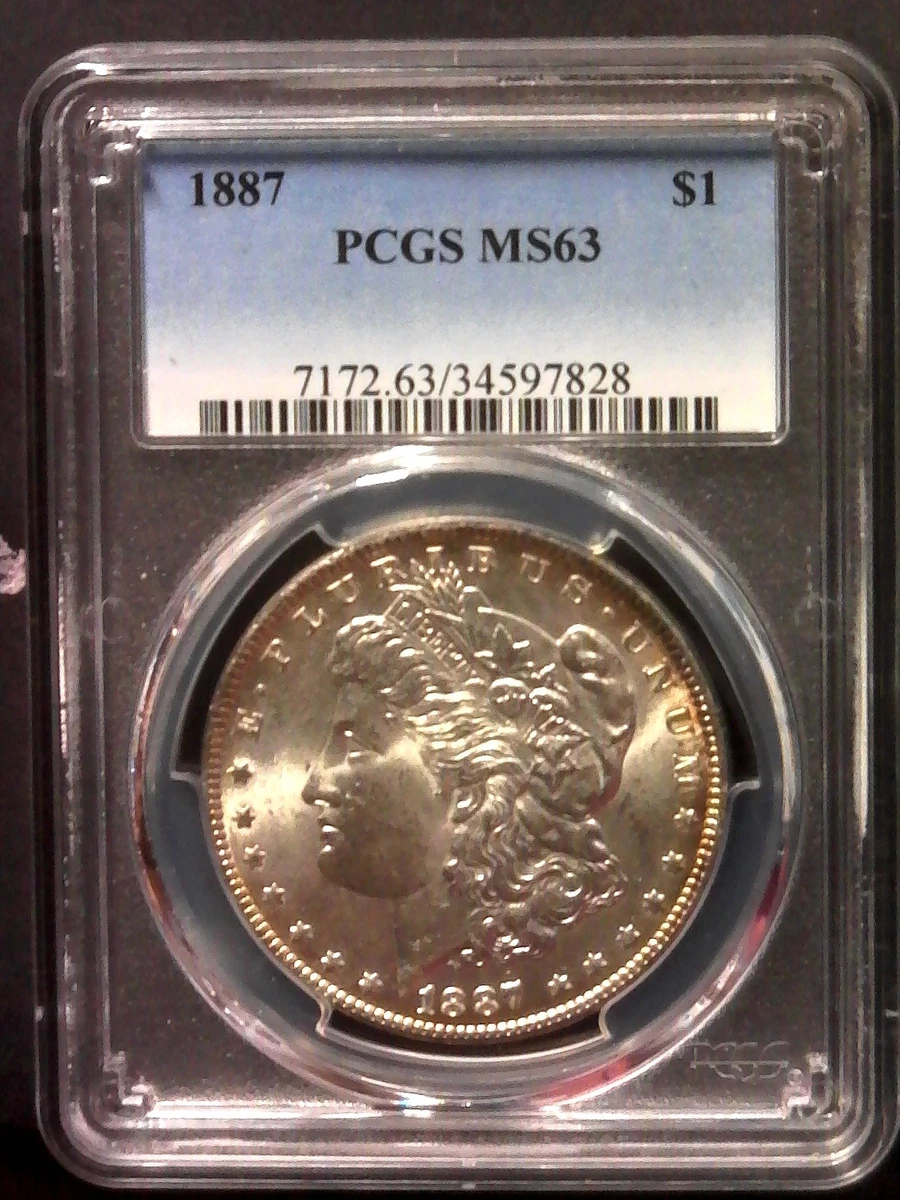 MS 63 Graded 1887 Year Morgan US Dollars (1878-1921) for sale | eBay