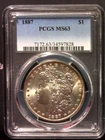 1887-P Morgan Dollar, PCGS MS63, nice coin