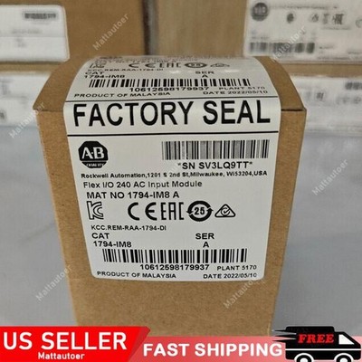 New Allen-Bradley AB 1794-IM8 SER A Flex I/O Digital Input Module 1794IM8