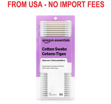 Amazon Basics Double-Tipped Cotton Swabs for Personal Hygiene and Baby Care, Cot