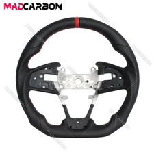 Full Leather Sport Steering Wheel Fits 2016-2021 Honda 10th Gen Civic Type R