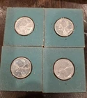 Lot Of 4 CANADA 25 CENTS - HIGH GRADE PROOF BU Silver Coin 1964/1965