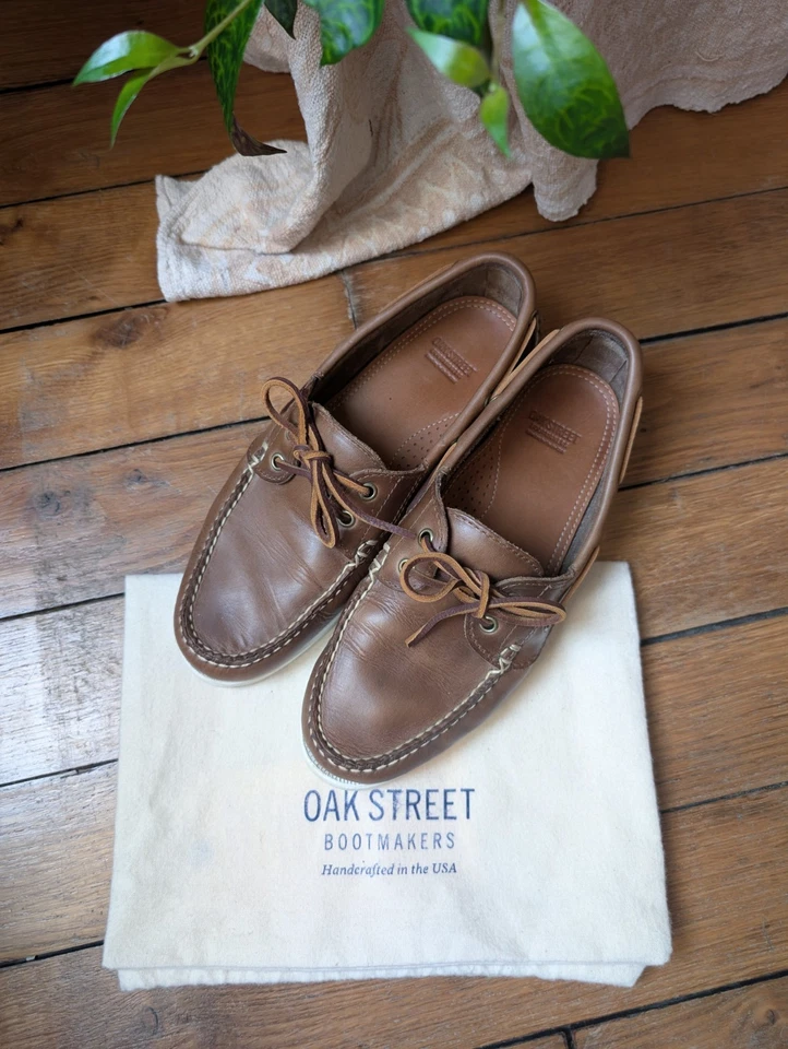 Oak Street Bootmakers Boat Shoe Natural Chromexcel Foto 2 de 4
