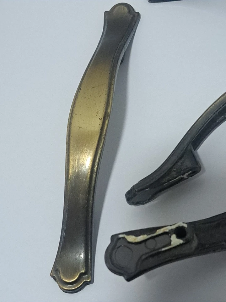 6 Latón NATIONAL LOCK Manijas de Gabinete Cajón Tiradores Tornillos 5 1/8", 3" C, FO 3841 Foto 2 de 4