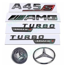 F&uuml;r Mercedes Benz W177 A45S AMG TURBO 4MATIC+ Embleme Aufkleber Badge Trunk Auto