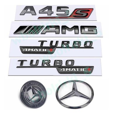 Für Mercedes Benz W177 A45S AMG TURBO 4MATIC+ Embleme Aufkleber Badge Trunk Auto