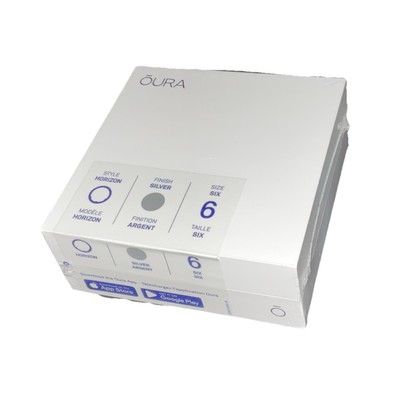 Oura Ring Gen 3 Horizon Silver US Size 6 - SEALED PLEASE SIZE FIRST (READ DESC.)