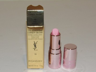 Yves Saint Laurent YSL Loveshine Candy Glow Lipstick 1B Pink Sunrise 0.04 Oz NIB