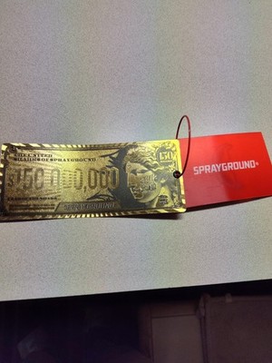 sprayground gold tag limited edition brand new | eBay