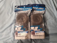 Pro-Line 1/10 Hyrax Front/Rear 2.8" MT Tires Mounted 12mm Black Raid 4 2 Pair