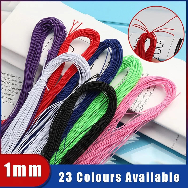 OFF WHITE Filo elastico tondo elastico perline 1 mm per fare gioielli cucito