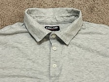 Kirkland Signature Polo Shirt Men's Large Gray Golf