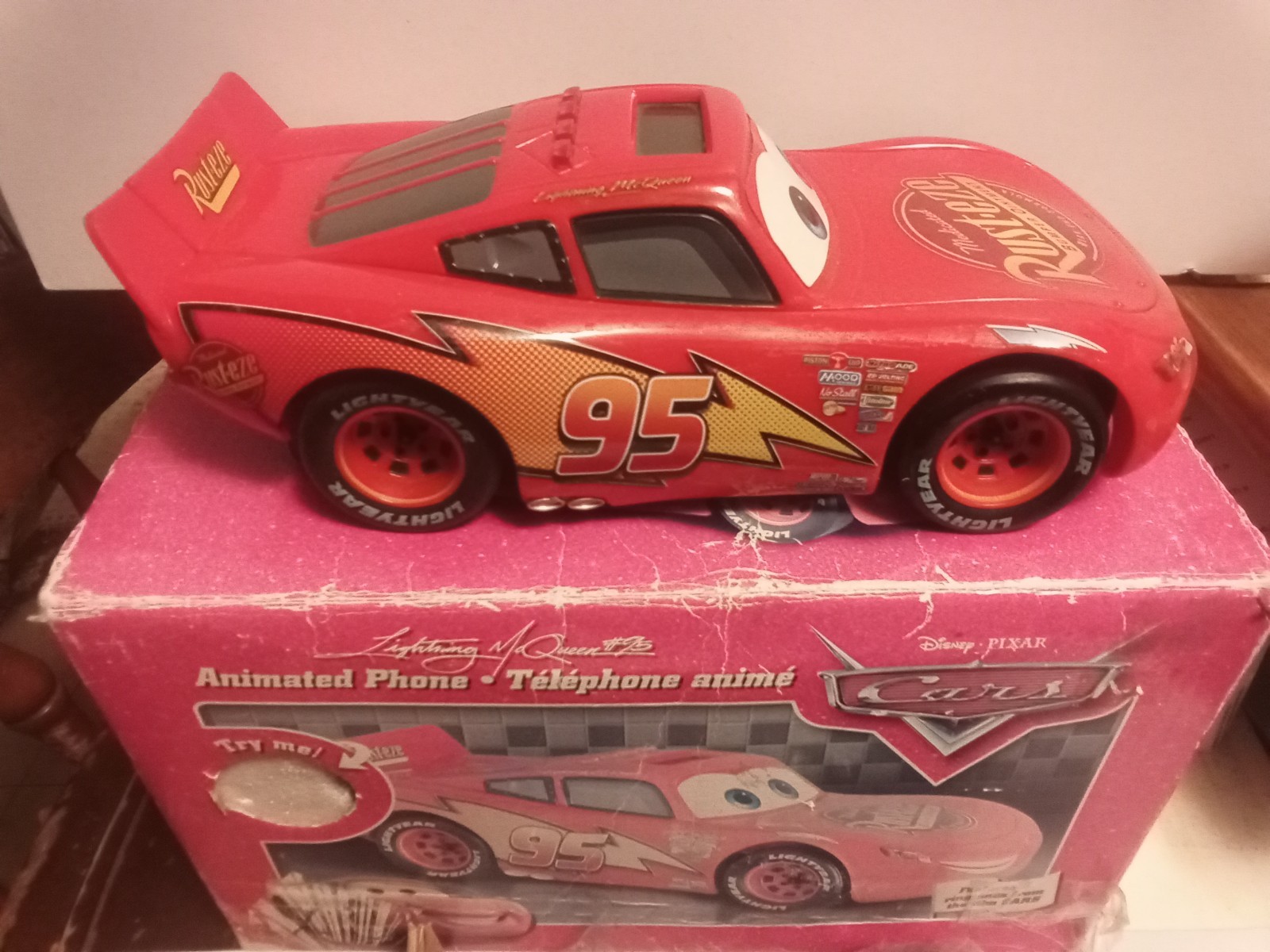 Disney Pixar Cars Lightning McQueen Animated Telephone Phone Ringtones 2006 New