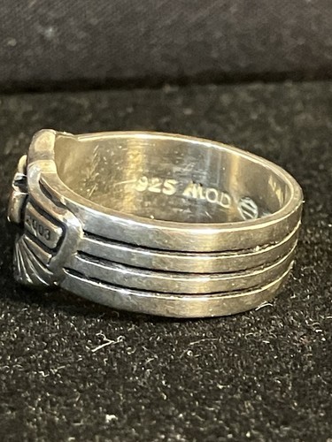 HARLEY DAVIDSON 100TH ANNIVERSARY 2003 STERLING SILVER & GOLD RING SIZE 8 W/ Box - Picture 5 of 12