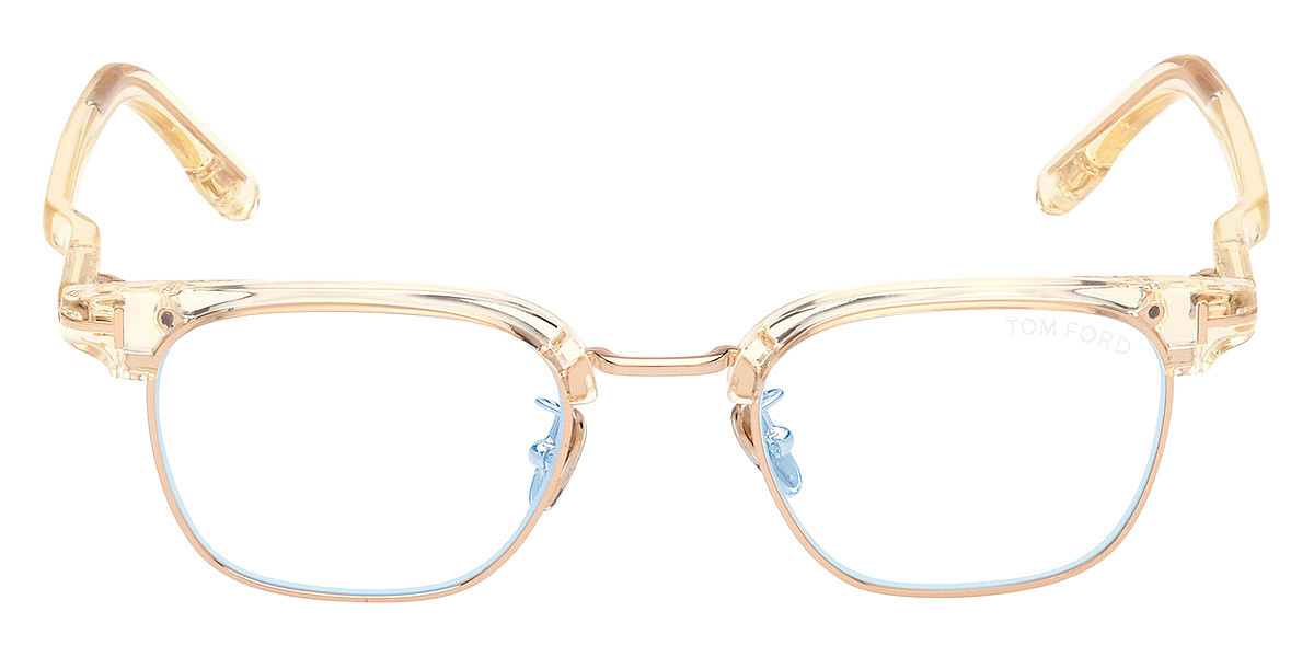 Tom Ford FT5932-D-B Eyeglasses Men Shiny Light Yellow 47mm New 100%  Authentic