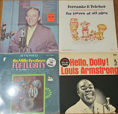 Mills Brothers Armstrong Crosby Ferrante Jazz Vocal LP Vinyl Dot Kapp Columbia  
