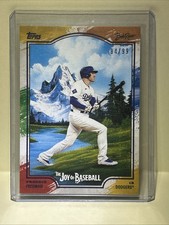 2025 Topps x Bob Ross the Joy of Baseball Freddie Freeman #17 Paint Splatter /99