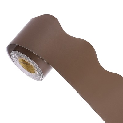 Board Edge, 32.8ft x 2.24in., Classroom Edge, Dark Brown
