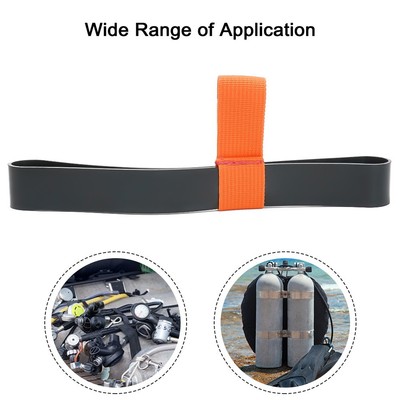Langlebig Zylinderband Schlauchhalter Band Flaschenschlauch Gummi + Nylon