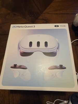 Meta Quest 3 512GB Standalone VR Headset White/Black, 120Hz, USB-C, Controllers