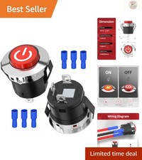 Durable 12V Button Start Switch - Perfect Replacement for Kids' Ride-Ons