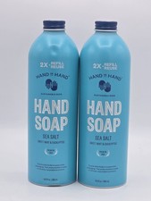Sea Salt, Sweet Mint & Eucalyptus Hand Soap Refill By Hand In Hand - 2 Pack 