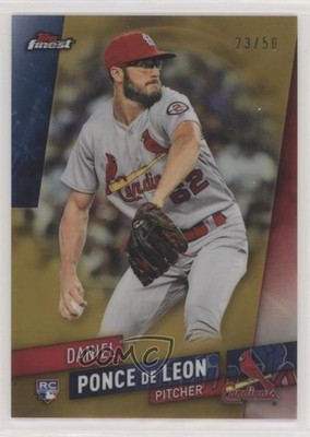 2019 Topps Finest Gold Refractor 23/50 Daniel Ponce de Leon #118 Rookie RC 03xg