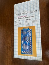 40 Piece Metric Tap and Die Set M3 to M12 Threading Tool Set for Cutting Threads