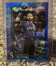 2025 Topps Chrome Update Series - Eugenio Suarez #USC125 Blue Wave Refractor...