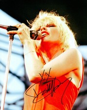 Debbie Harry handsigniertes 10x8 Foto Blondie Autogramm Musik Unterschrift + COA