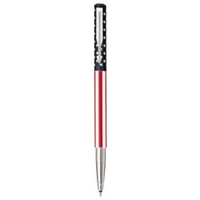 Parker Vector Americana Rollerball Pen Usa Flag New Black 0.8 mm Rollerball