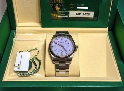 NEW UNWORN 2026 Rolex Oyster Perpetual 41mm 134300 Lavender Dial