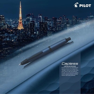 PILOT Fountain pen Capless Link Midnight 2025 Limited Edition Nib18K F/M NEW