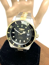 Invicta Men's Watch 36973 Pro Diver Automatic Black Dial Two Tone Steel 44mm