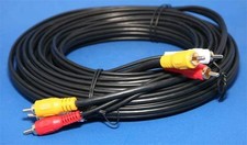 Dual RCA Audio Single Video Cable 25FT