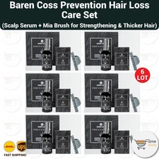 Baren Coss Prevention Hair Loss Care Set – Serum + Scalp Brush Kit - 6 LOT