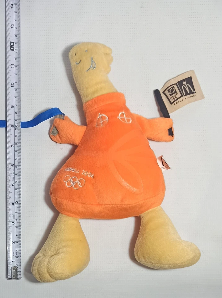 OLYMPICS ATHENS 2004 MASCOT ATHENA Mc DONALDS OFFICIAL 12'' PLUSH SOFT TOY DOLL - Image 2 of 4