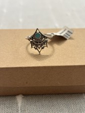 Beautiful Silver Ring with Turquoise Accent 925 Sterling Silver