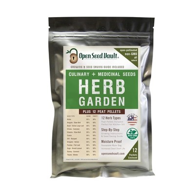 Open Seed Vault | 4,000 Heirloom Seeds | 12 Variety Pack of 12 pack, White