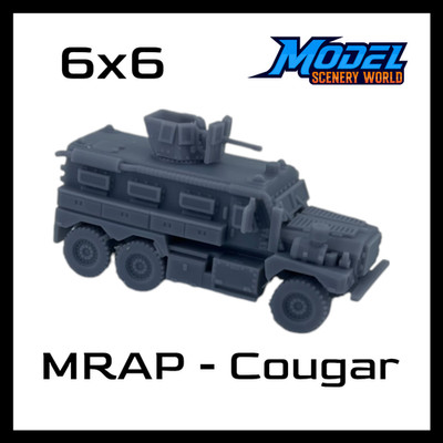 Cougar MRAP 6x6 HEV - N Scale 1:160 - Gray