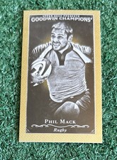 PHIL MACK - 2016 UD GOODWIN CHAMPIONS SHORT PRINT MINI PARALLEL CARD # 124 RUGBY