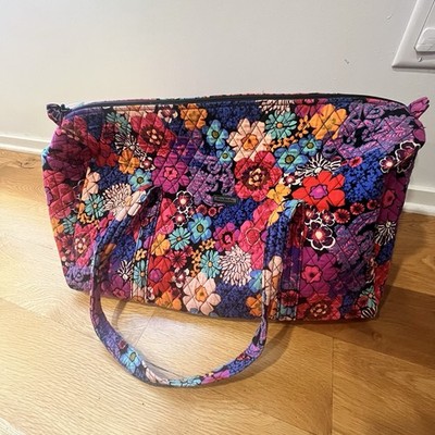 Vera Bradley NWOT Floral Fiesta Quilted Weekender Overnight Duffle