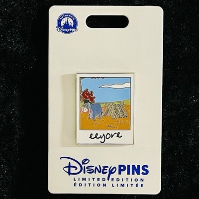 UK LE 600 Eeyore Branch Tent Pooh Friends Polaroid Photo Selfridges Disney Pin