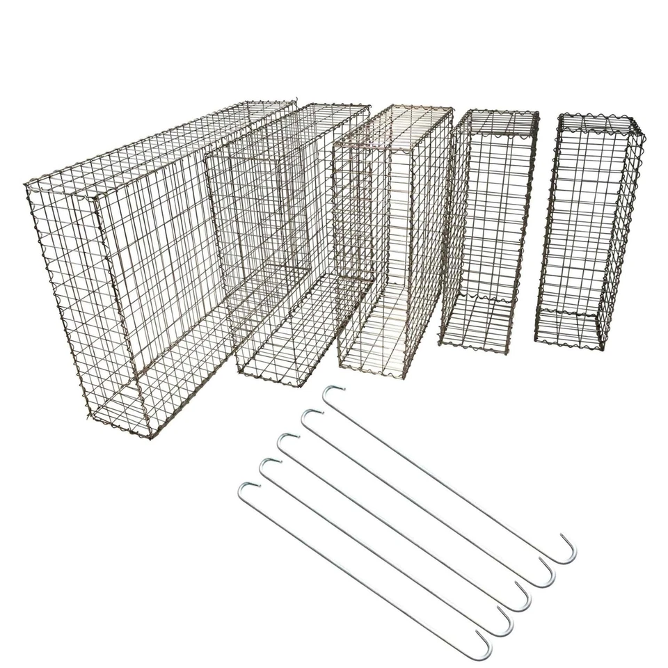 Gabione Mauersteinkorb Metallkorb Mauer Sichtschutz Gabionen Steinkorb ABVERKAUF - Bild 2 von 4
