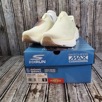 Skechers Women Max Cushioning Endeavor Sarasota 129481W Off White Comfort Size 9