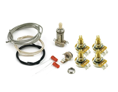 LES PAUL® WIRING KIT LONG SHAFT POTS FOR CARVED TOPS CTS 550K SWITCHCRAFT