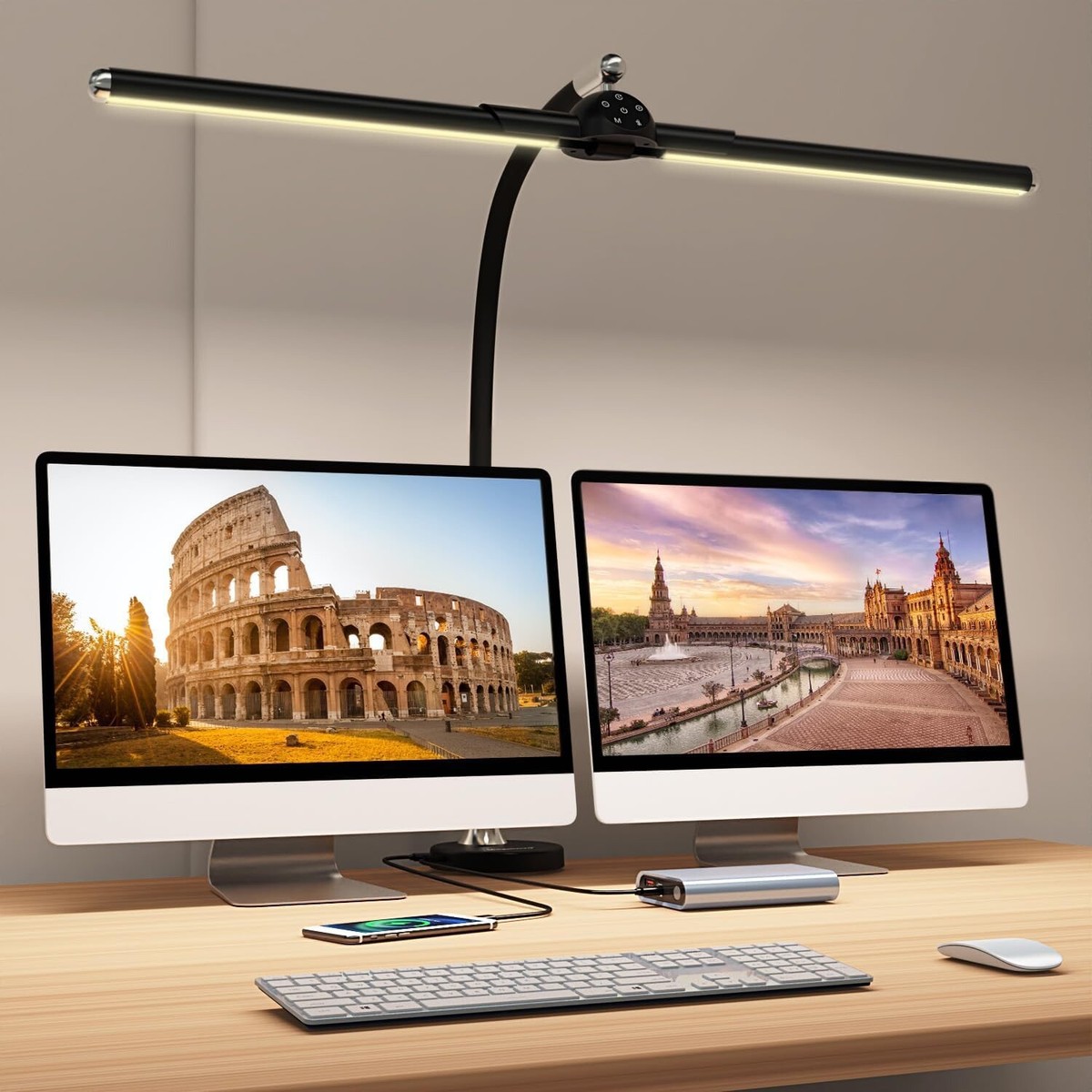 Lampada Da Tavolo Dimmerabile Portatile – 3 Modalità Luce, Batteria 4000mAh, Braccio Flessibile 360°, Con Portapenne, Per Studio E Ufficio