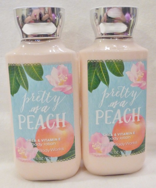 2 Pretty As A Peach Body Lotion Bath & Body Works 8 Oz eBay
