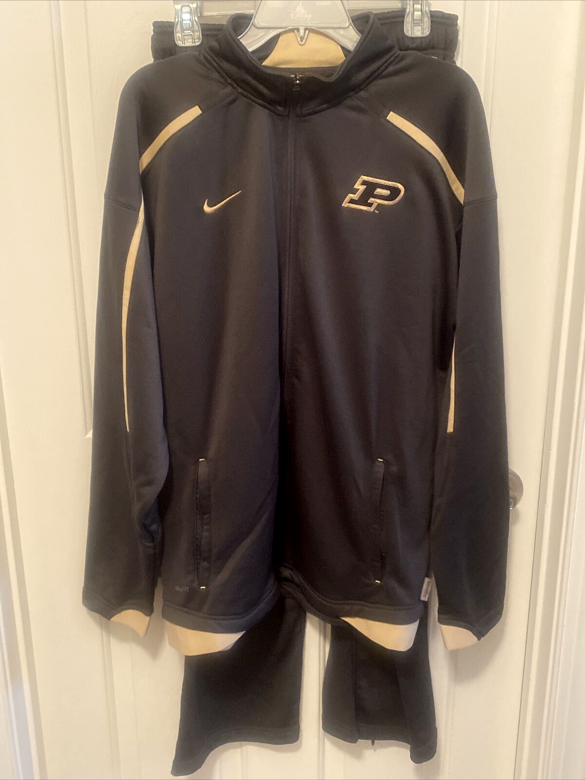 Purdue University Grey Gold Size L Logo P Embroidered Sweat Suit 2 PCS Nike  Team | eBay