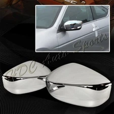 For 2008-2012 Honda Accord Chrome ABS Plastic Side Mirror Cover Cap LEFT+RIGHT
